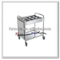 S095 Assembling Stainless Steel Kitchen Trolley With 12 Case Sauces